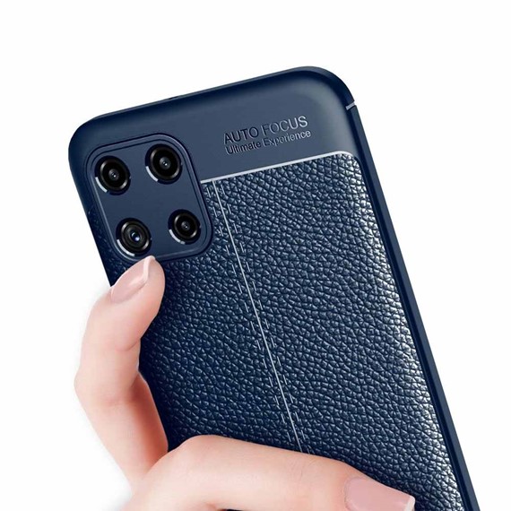 CaseUp Samsung Galaxy A22 4G Kılıf Niss Silikon Lacivert 4